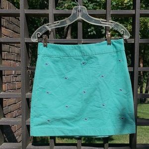 Vineyard Vines Green Corduroy Skirt